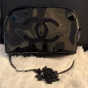 Precision Chanel Black Patent Leather Women's Bag VIP/GWP